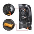 Waltyotur Replacement For 1994-2001 Dodge Ram Truck 1500 2500 3500 Driver Side Passenger Taillight Assembly Black Shell
