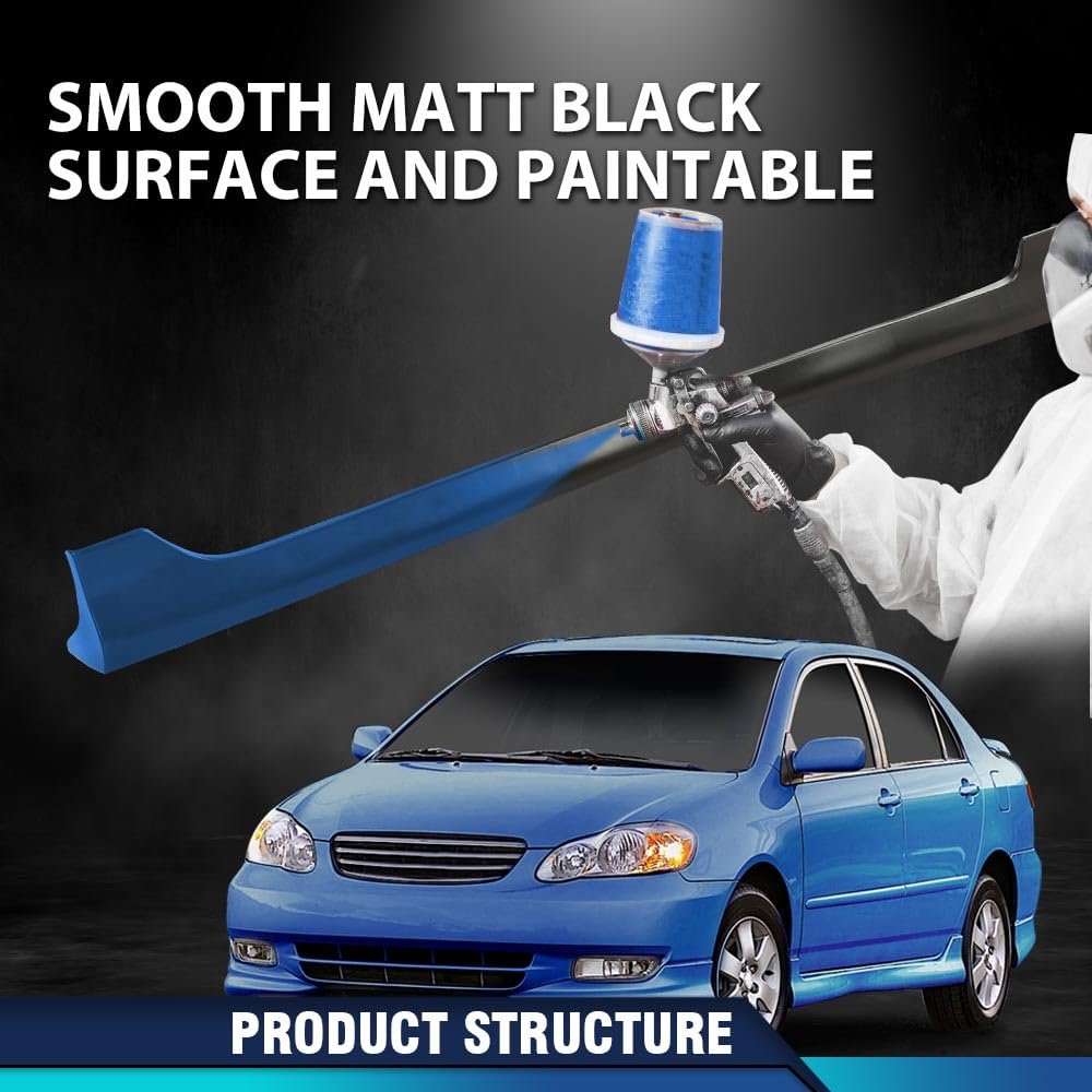 Side Skirts Body Kit For Toyota Corolla 2003-2008 Black Rocker Panel Guard Trim