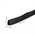 Uxcell U Channel Edge Trim 8 2ft Length Rubber Guard Seal Strip Protector Flat Fit For 3 5-4mm 9 32 W X 7 16 H Black