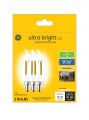 Ge Ultra Bright Led 75-watt Eq Ca12 Soft White Candelabra Base E-12 Dimmable Candle Decorative 3-pack