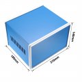 Uxcell 210 X 180 140mm Electronic Iron Diy Junction Box Enclosure Case Blue