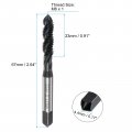 Uxcell 4pcs Spiral Flute Thread Taps M6 X 1 Nitride Coated Metric Screw Tap Fully Ground High Speed Steel 6542 Machine