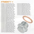 Front Differential Drain Plug Kit For Toyota 4runner Tacoma Lexus Replaces 90341-24016 And 90430-24017 Heavy Duty Anti