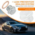 Front Differential Drain Plug Kit For Toyota 4runner Tacoma Lexus Replaces 90341-24016 And 90430-24017 Heavy Duty Anti