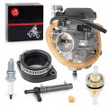 Carburetor And Intake Manifold 1987-2007 For Kawasaki Klr650 Klr 650 Carb