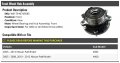 Front Wheel Bearing Hub Assembly Compatible With 2005-2012 Nissan Pathfinder 4wd