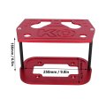 Battery Tray Hold Down Bracket Aluminum Ball Milled Fit For Optima 34 78 Batteries Red