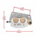 Caltric Front Left Brake Caliper With Pads Compatible Yamaha 1s3-2580t-01-00 1s3-2580t-00-00