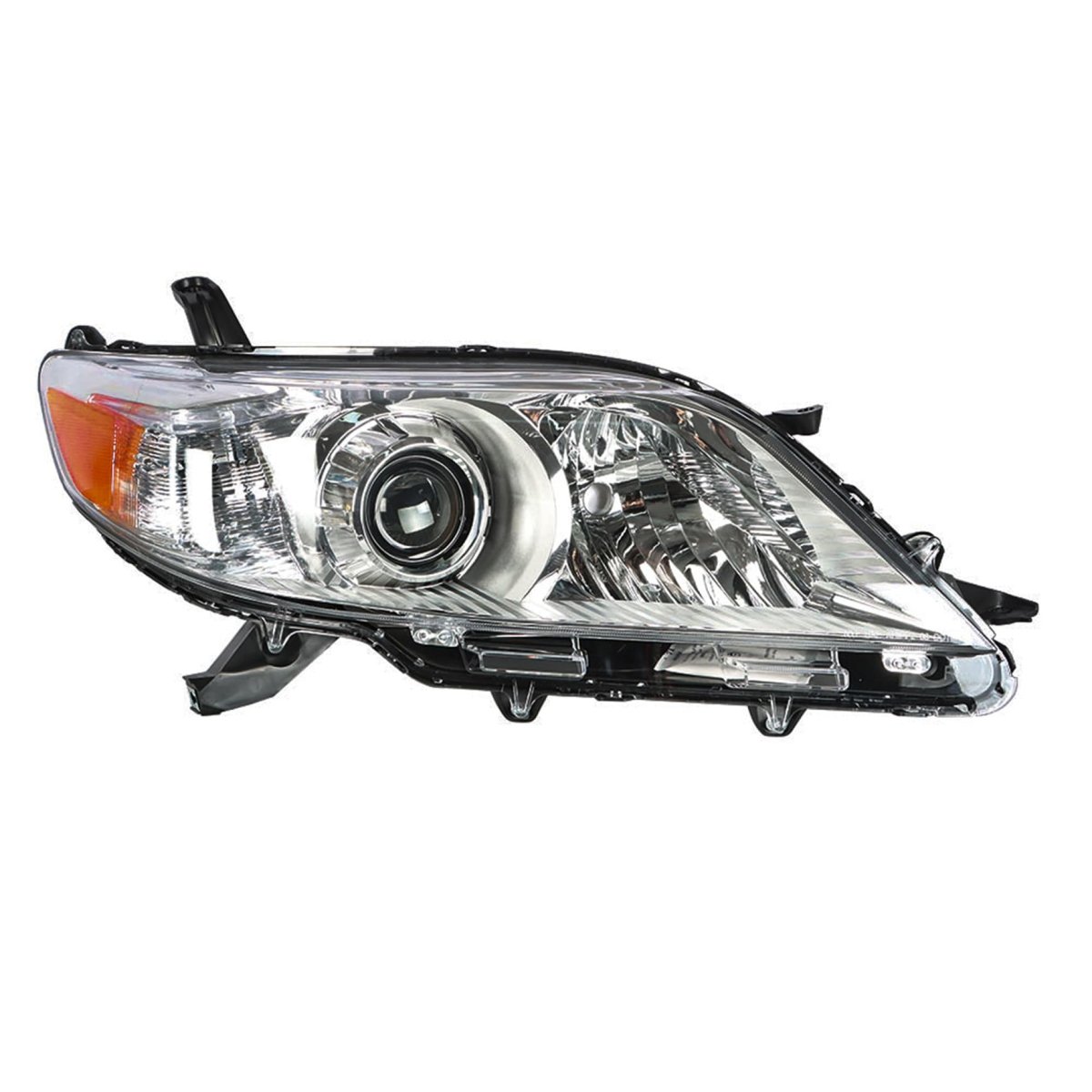 Passenger Side Headlight Assembly For Sienna 2011 2018 Halogen Chrome Housing Headlamp 8111008032 Replacement