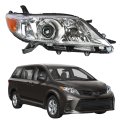 Passenger Side Headlight Assembly For Sienna 2011 2018 Halogen Chrome Housing Headlamp 8111008032 Replacement
