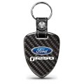Ford F-250 Real Black Carbon Fiber Large Shield-style Key Chain