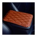 Auceli Car Center Console Pad Pu Leather Auto Armrest Storage Box Mat Waterproof Vehicle Cover Cushion Protector Interior 