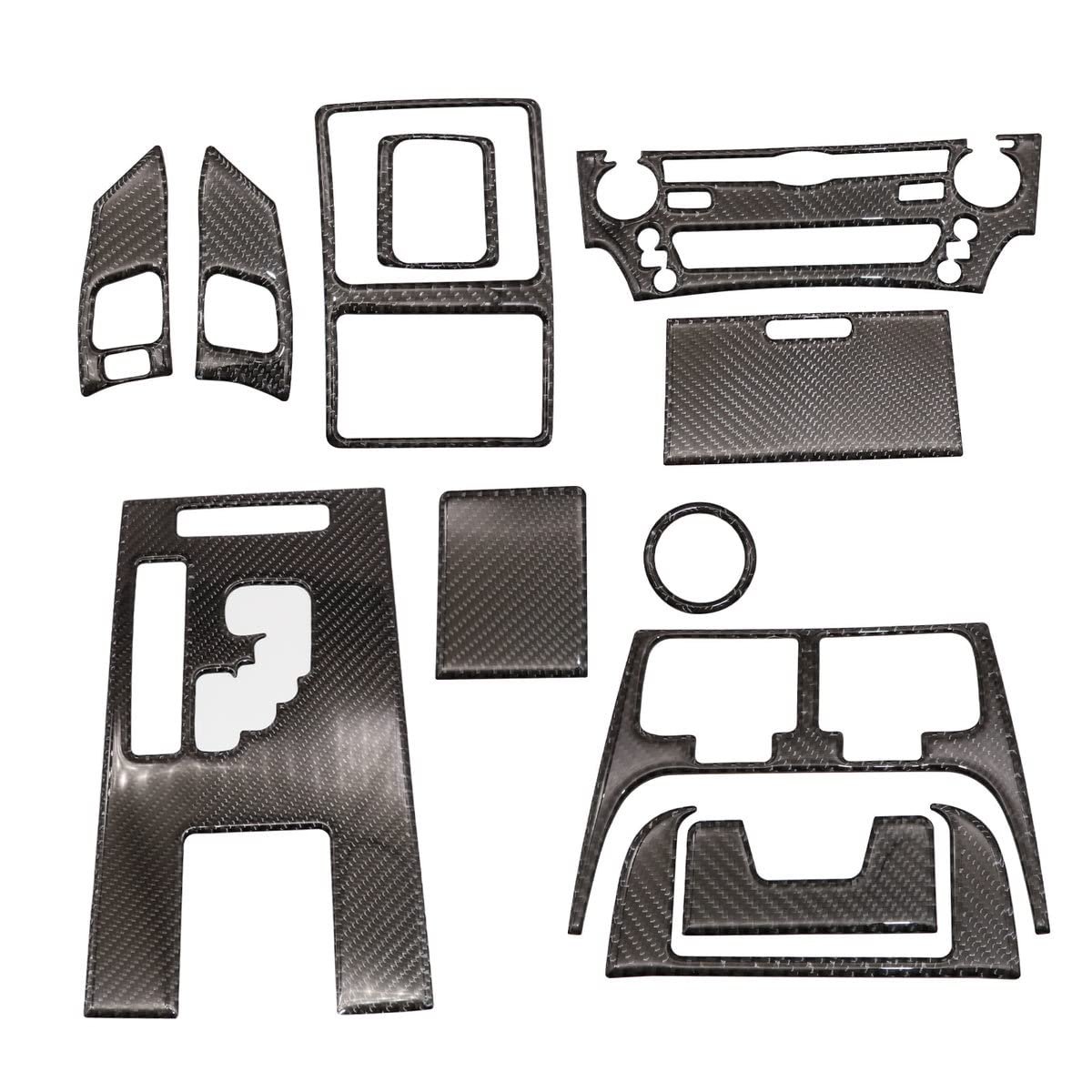12pcs Carbon Fiber Interior Full Cover Trim For Lexus Is250 Is350 2007 2008 2009 2010 2011 2012
