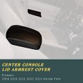 A Abigail Center Console Armrest Cover Replacement For 2009 2010 2011 2012 2013 2014 2015 Honda Pilot Auto Leather Suture Lid