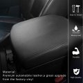 A Abigail Center Console Armrest Cover Replacement For 2009 2010 2011 2012 2013 2014 2015 Honda Pilot Auto Leather Suture Lid