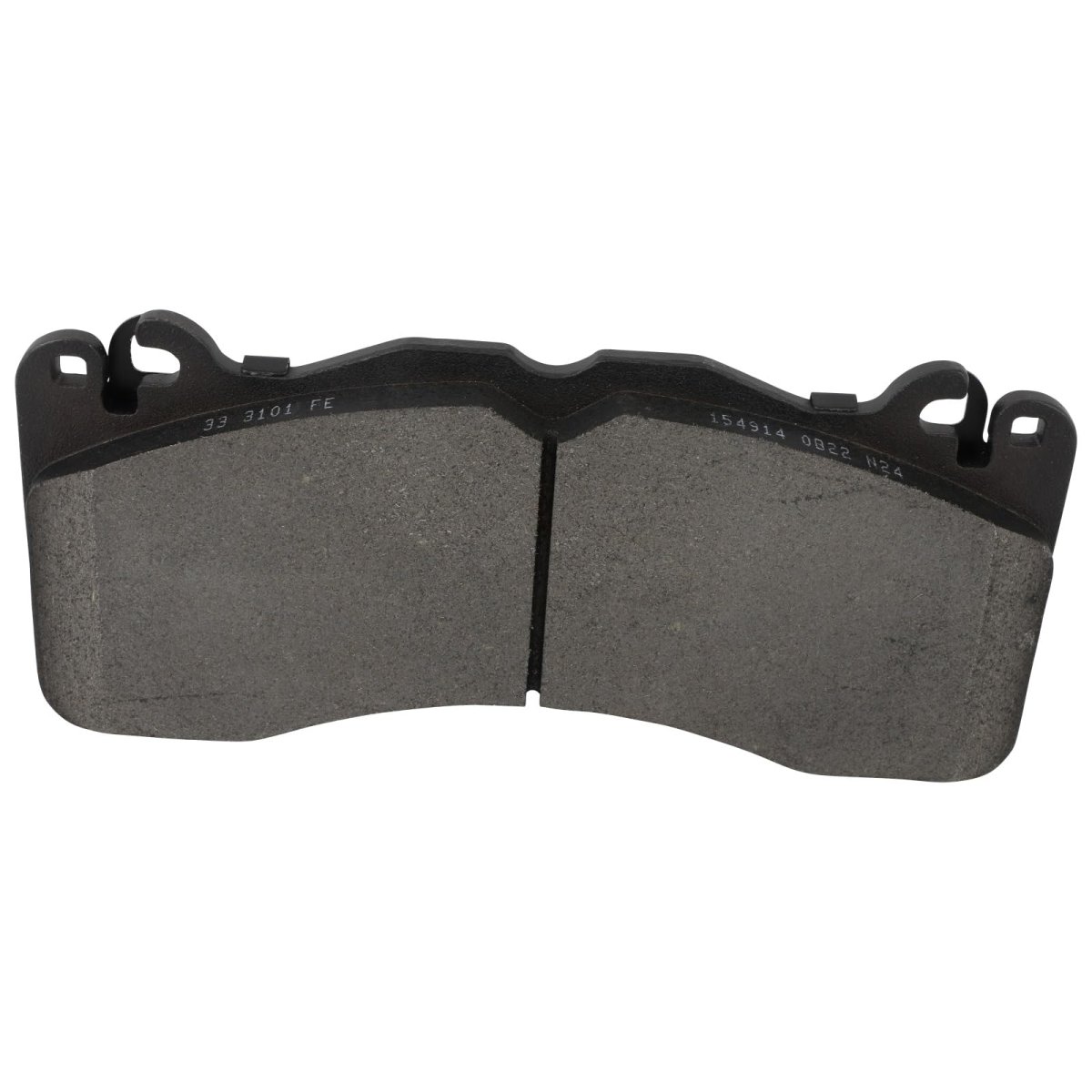 Front D1792 Semi-metal 4pcs W Hardware Disc Brake Pad Set