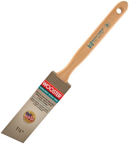 Wooster Brush 4153-1-1/2 Ultra/Pro Extra-Firm Lindbeck Angle Sash Paintbrush,