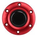 Universal 6-hole Horn Button Cap For And Steering Wheels Fits Standard Interior Wheel Decor Red 