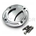 Httmt Mt249-042-cd Chrome Keyless Gas Cap Twist Off Fuel Tank Compatible With 1997-2003 Suzuki Gsx-r 600 1996-2003 750