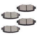 Rear D1274 Ceramic 4pcs W Hardware Disc Brake Pad Set 