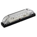 Partsam 4pcs Utility Strip Light White 4inch Vehicles Decoration 12v 6led Clear Lens