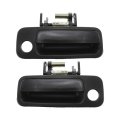Exterior Door Handles Pair For Lexus Es300 1997 1998 1999 2000 2001 Front Driver And Passenger Side Black Plastic Smooth Finish 