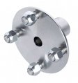 Adapter Hubs 1 In Live Axle 4 Lug For Atv Go Kart Trailer Zinc Plated Steel 2 Pack