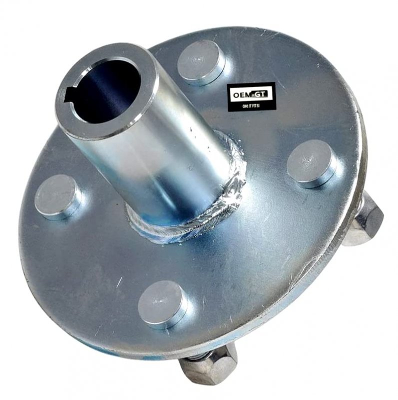 Adapter Hubs 1 In Live Axle 4 Lug For Atv Go Kart Trailer Zinc Plated Steel 2 Pack