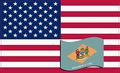 5in X 3in United States Of America And Delaware Flag Magnet Patriotic Magnets By Stickertalk 