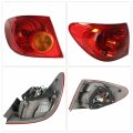 Labwork Left Driver Side Lh Tail Light Lamp Assembly Red Lens And Housing Replacement For 2005-2008 Toyota Corolla Outer Rear