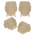 Artificial Leather Front Driver And Passenger Side Bottom Top Lean Back Seat Cover Tan Replacement For Accord 2008-2012 