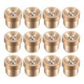 Brass Push Button Flange Grease Oil Cup 5mm Ball Oiler For Lubrication System 12pcs 