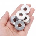 Uxcell 10pcs Aluminum Spacer 3 8 Bore X 1 Od Length Screw Standoff Bushing Plain Finish Round Metal For Id Screws Bolts And