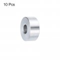 Uxcell 10pcs Aluminum Spacer 3 8 Bore X 1 Od Length Screw Standoff Bushing Plain Finish Round Metal For Id Screws Bolts And