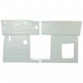 Kuafu Steel Floor Pan Compatible With 1947-1954 Chevrolet First Series Gmc Pick-up Panel Truck Galvanized Silvery Front Pair