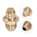 Uxcell Brass Straight Grease Fitting M8 X 1 25mm Thread Hydraulic Accessories 10pcs