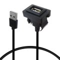 Car Dash Usb Port Charger For Toyota Yaris L 2014-2019 Male To Female Power Socket Adapter With Square Vehicle I-os Android 