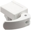U 9809 White Diecast Vinyl Window Lock 1 13 16 In 2 Count Modern Adjustable Jaw Keyless For Frame Rails 
