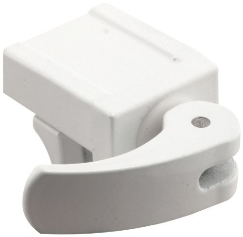 U 9809 White Diecast Vinyl Window Lock 1 13 16 In 2 Count Modern Adjustable Jaw Keyless For Frame Rails