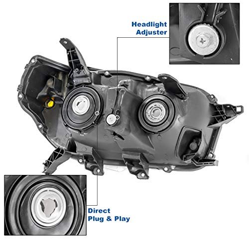Headlight Headlamp Lamp Black Driver Side For 2010-2013 Toyota 4runner