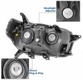 Headlight Headlamp Lamp Black Driver Side For 2010-2013 Toyota 4runner