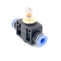 Baomain Pneumatic Quick Fitting Pa-6 6mm To Push In Speed Controller Valve 3pack
