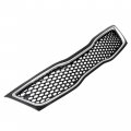 Hecasa Front Upper Bumper Grill Compatible With 2014-2015 Kia Optima 863502t500 Grille Plastic Abs Chrome Black Silvery