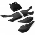 Hecasa Black Plastic Kit Bodywork Compatible With 1999 2000 2001 2002 Kawasaki Kx125 Kx250