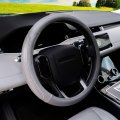 Magnelex Microfiber Leather Steering Wheel Cover A Gray Heat Resistant Anti-slip Car Wrap For Most Makes And Models Of Cars 