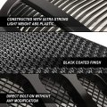 Led Drl Honeycomb Mesh Front Lower Bumper Grille Grill Compatible With Ford Mustang Base Ecoboost Gt 15-17