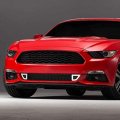 Led Drl Honeycomb Mesh Front Lower Bumper Grille Grill Compatible With Ford Mustang Base Ecoboost Gt 15-17