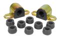 Black Front 15 16 In Sway Bar Bushing Kit For Jeep Cj5 And Cj7 1-1101-bl Polyurethane Construction 