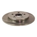 Toyota Corolla 2009 2010 2011 Brake Disc Driver Or Passenger Side Single Piece Rear Cast Iron Natural Plain Surface Solid 5