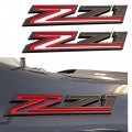2pack 2019-2023 Oem Z71 Emblems Side Fender Decals Badges Compatible With Silverado Genuine Parts 84632695 Black Red